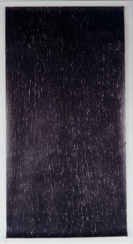 Wandzeichnung, 1986, Graphit auf Papier, 300 x 156 cm