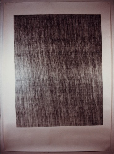 Zeichnung, 1986, Graphit auf Papier, 220 x 156 cm