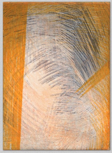 ZT 136, Tusche auf Leinwand, 18 x 13 cm